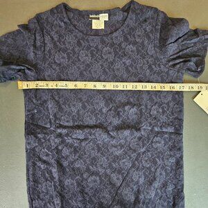 Beldoch Popper Blue Sheer Shirt